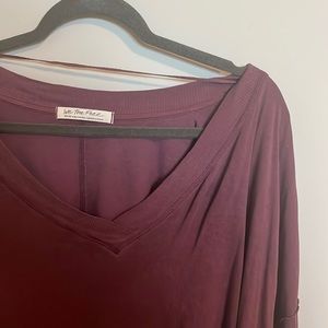 Free people Plum oversized top medium